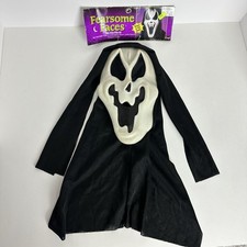 VTG Fun World Fearsome Faces Scream Mask 'Melty-Ghost' Glow In Dark New w/ Tags