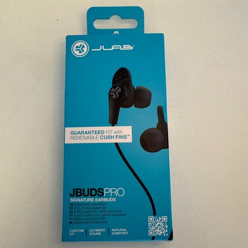 JLab JBuds Pro Black Signature Earbuds Earphones Headphones 3.5mm Jack - Picture 4 of 6
