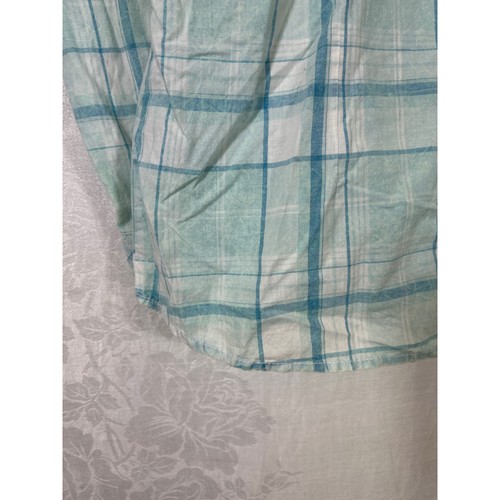 Cowgirl Up Pearl Snap Large NEW Blue Plaid Embroidered Studded Western - Afbeelding 3 van 12