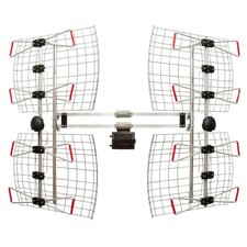 8-Element Bowtie UHF Outdoor HDTV Antenna, Multi-Directional, 70+ Mile Range,...
