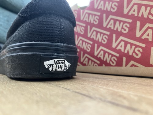 UNISEX VANS ERA CORE CLASSIC AUTHENTIC BLACK/BLACK SKATE SHOE. - Picture 6 of 8