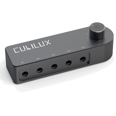Passiv Audio Switcher Bidirektional 4 Kanal 3,5mm Stereo Lautsprecher