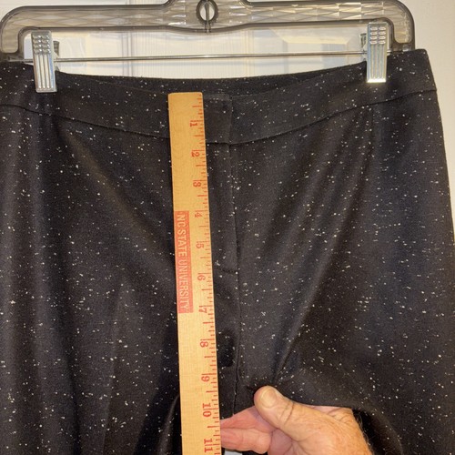 Lafayette 148 NY Womens 4 Dress Pants Wool Blend Barrow Black Speckled - Picture 5 of 8