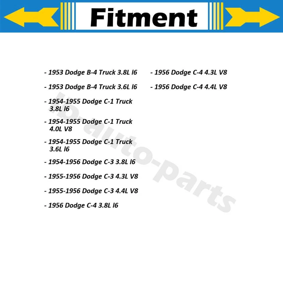 Manguera de freno delantera trasera Dorman 3x para camioneta Dodge C-1 1954 1955 3,6 L Foto 2 de 4