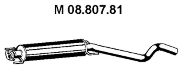 Vegaz MittelschalldäMpfer OS-700 FüR Opel Astra Twintop A04 Turbo L67-image