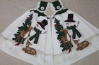 2 Double Crochet Premium Hanging Kitchen Towels ~  WINTER SNOWMEN