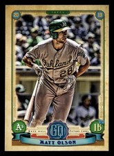 Matt Olson 2019 Topps Gypsy Queen #280 Oakland Athletics BASEBALL *170