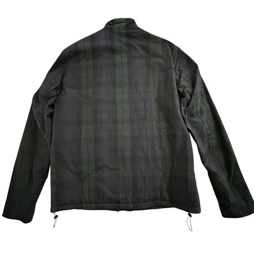 NUEVO SIN ETIQUETAS Barbour Night Watch Two Bell Tartán Cuero Borde Cera Chaqueta Grande - Imagen 2 de 10