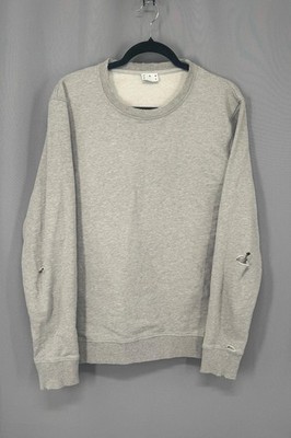 ASKET Sweatshirt Mens Large Gray Crewneck Pullover 100% Cotton Fleece Portugal