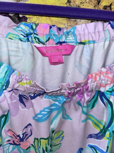 Lilly Pulitzer Calla Strampler Shorts Amethyst Meerjungfrau im Schatten Gr. Large - Bild 6 von 8
