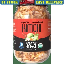 Organic Vegan Kimchi 16oz Shelf Stable Spicy Fermented Vegetables Gluten Free US