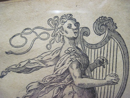 Jost Amman 16C Incisione Originale "Sirena Gioca" NO. 7/20 - Firmato - Foto 4 di 17