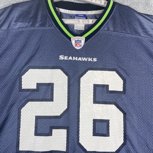 VTG Seattle Seahawks Jersey Hamlin 26 Men XXL 2XL Reebok Blue Mesh NFL Football - 第 6/21 張圖片