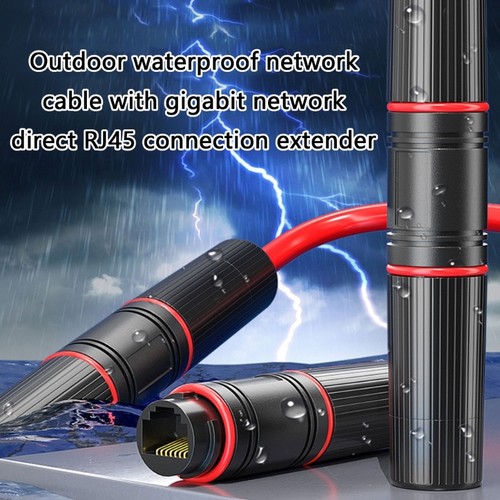 DurabilityWaterproof RJ45 Coupler Networking Connector for Fast Gigabit Ethernet - Afbeelding 2 van 8