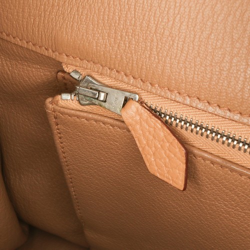 Authenticated Hermès Togo Birkin Retourne 35 Brown Light Calf Leather Handbag - Picture 6 of 11