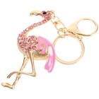 2 Pack Tier Strass Schlüsselanhänger Flamingo Geschenk Schlüsselbund