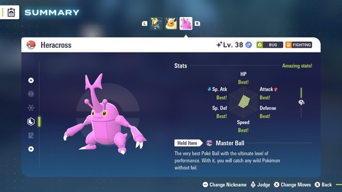 Shiny 6IV Adamant Heracross Pokémon ZA + Master Ball - Foto 3 di 4