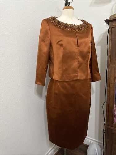 Escada 2-Piece Jacket/Skirt Suit Silk blend Sz 42 - Picture 4 of 24