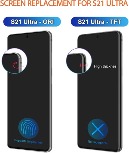 For Samsung Galaxy S21 Ultra LCD Display Touch Screen With Frame Replacement - Picture 3 of 8