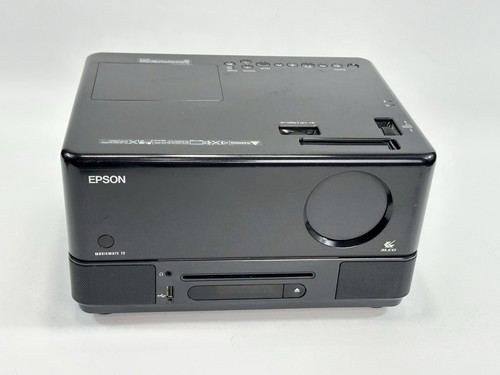 Epson - MovieMate 72 3LCD Projector with Built-In DVD Player NEW LAMP + Remote - Picture 4 of 12