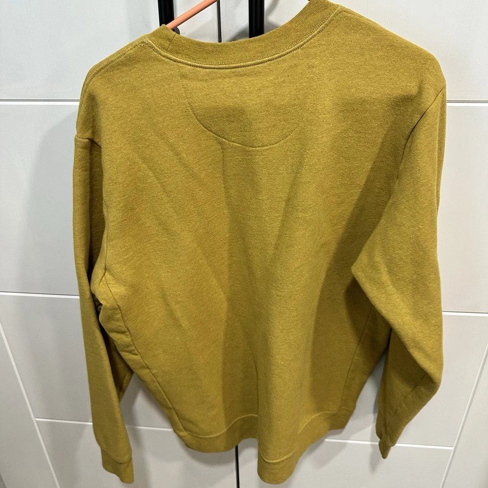 Sudadera Patagonia Uprisal Cuello Redondo Miel Mostaza Unisex Mujer XL Hombres L - Usada en Excelente Condición Foto 4 de 4