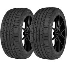 (QTY 2) 215/55R16 Kumho Ecsta PA51 93V SL Black Wall Tires