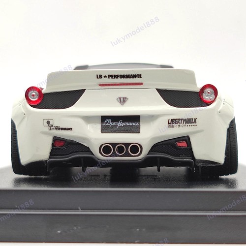 Hi-Story 1:43 LB WORKS Ferrari 458 Liberty Walk Performance White Resin Model - Picture 7 of 7