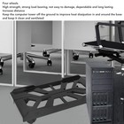 `Mobile CPU Stand Adjustable ABS Computer Tower Stand Under Desk CPU Holder