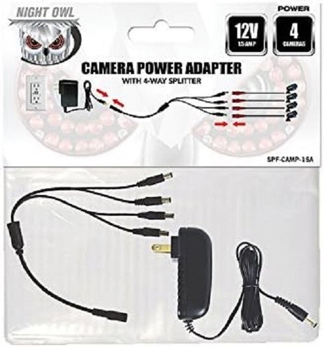 Night Owl Security Camera Power Adapter With 4-Way Power Splitter - Picture 2 of 5