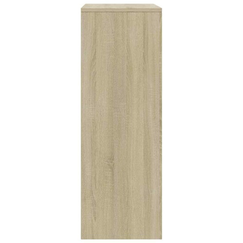 vidaXL Sideboard with 6 Drawers Sonoma Oak 50x34x96 cm Engineered Wood - Picture 5 of 6