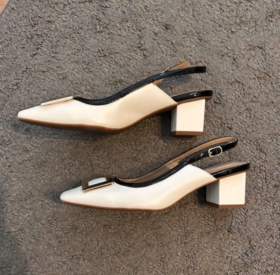 Zapatos ALFANI Mujer - Cordones - Invierno Blanco/Negro Cuero y Charol - 8 M Foto 3 de 4