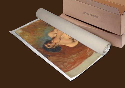 Hombres Arte Erótico Desnudo Masculino Lienzo 30x42 Pasión de Guy Colección ER998 - Imagen 2 de 2