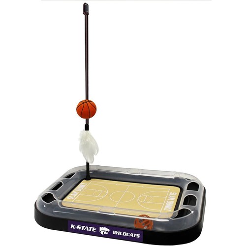 Pets First NCAA Basketball Court Cat Scratching Toy 6-in-1 Toy with Wand Teaser - Picture 116 of 353