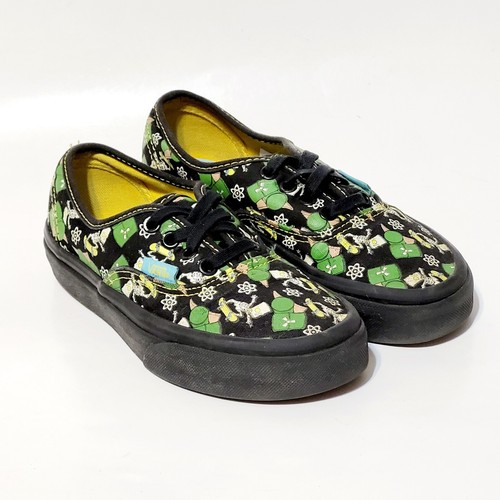 Vans x THE SIMPSONS Kids Shoes Authentic Glow In The Dark Bart Skate 13.5US 31EU - Picture 1 of 23