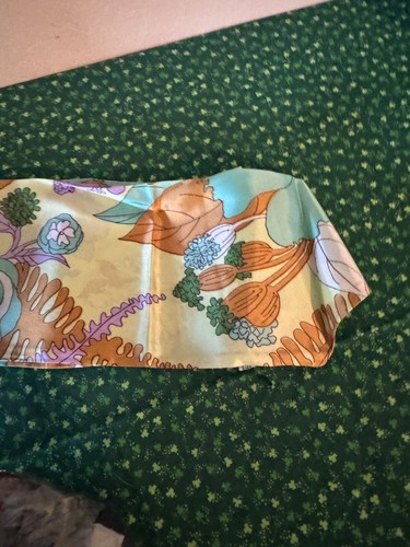 Vintage Scarf Lot – 12 Silk & Polyester Pieces – Italy/Korea – Mixed Prints - Picture 8 of 9