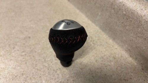 06 13 Corvette C6 Centennial Edition Black Red Suede Shifter Knob Manual GM 56K - Picture 9 of 9