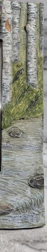 Picture Frame. Resin. Embossed. Black Bear. Salmon. Free Standing. Cabin.... - Picture 4 of 9