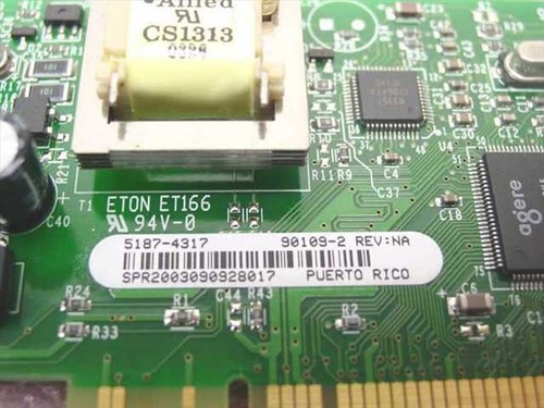 HP PCI Modem Board with RJ11 Port - Eton ET166 5187-4317 - Picture 3 of 3