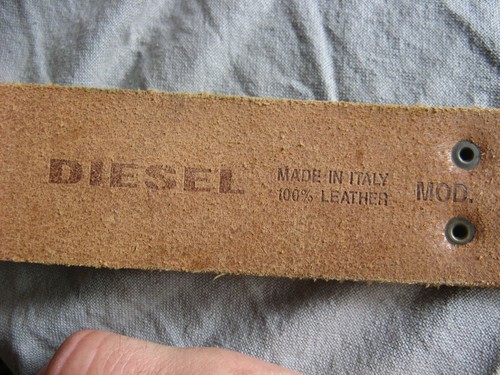 Ceinture Diesel cuir modèle Bijuni 3600JAHX 100% cuir Made in Italy - Imagen 8 de 10