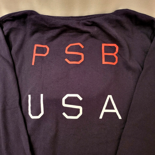 Pet Shop Boys Unity Tour 2022 PSB USA Hoody Hoodie Size Large Navy Blue New - Picture 4 of 8