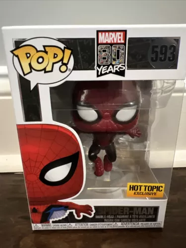 Funko Pop Marvel Universe Spider-Man metálico #593 tema candente exclusivo