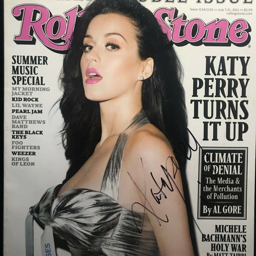 (2) Zwei Katy Perry Magazinumschläge signiert. SELTENER BAUCHNABEL SMILEY! - Bild 5 von 5