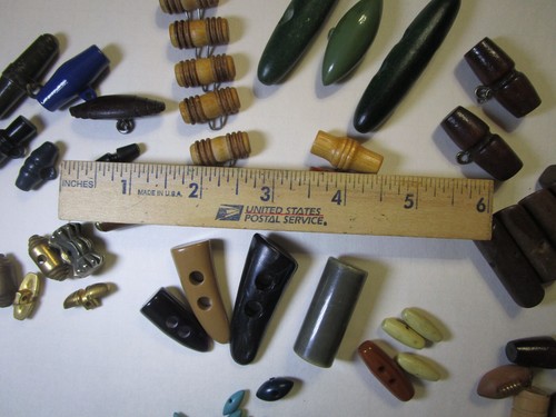 TOGGLE Buttons WOOD METAL MORE Lot 60 +Count $6sh - Picture 6 of 15