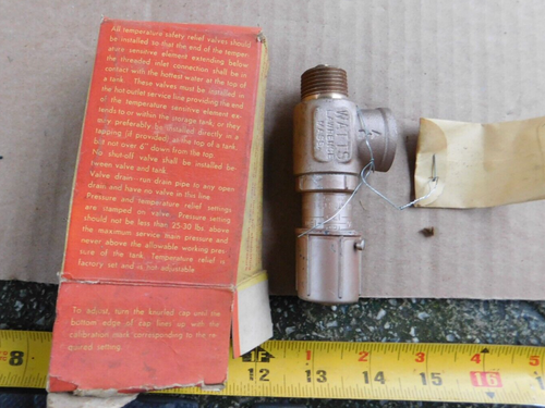 NOS WATT 1/2" TEMPERATUR & DRUCKENTLASTUNGSVENTIL IN OVP Nr. 540 NEU - Bild 2 von 3