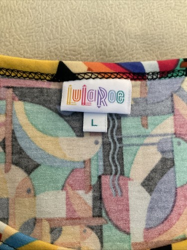 Lularoe Colorido Pájaro Ropa Grande Mujer Nicole Giro Loros Tucanes Nuevo con Etiquetas - Imagen 4 de 5