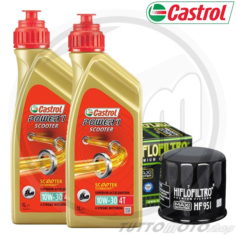 Tagliando HONDA SH 300 i 2015 2016 2017 2018 Kit Olio Castrol