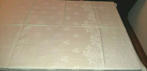 Antica tovaglia rettangolare in lino bianco con ricamo.(240x160 cm) - Foto 7 di 7