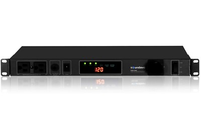 Soundavo PMX-3300 Power Conditioner and Surge Sequencer 10 Protected Outlets 