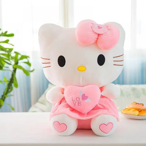 Muñeca Hello Kitty Plus Sanrio Toys Corazón Abrazo Kt Rosa Gatito Gato Pacificar Dibujos Animados - Imagen 10 de 13