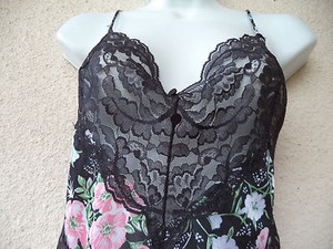 NEW VINTAGE ONE SIZE Silky Sheer Robe // Shirt Lingerie 80s